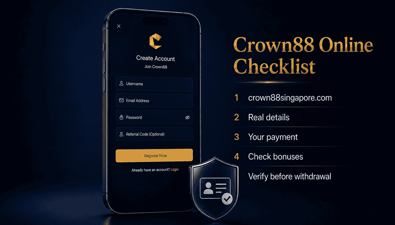 crown88 online checklist before signing up