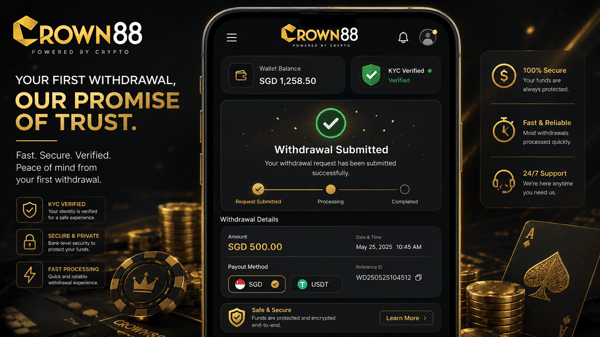 online or crypto withdrawal crown88