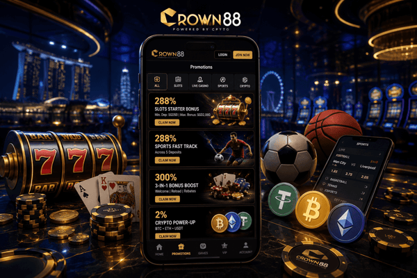 13 Crown88 Bonuses to Claim