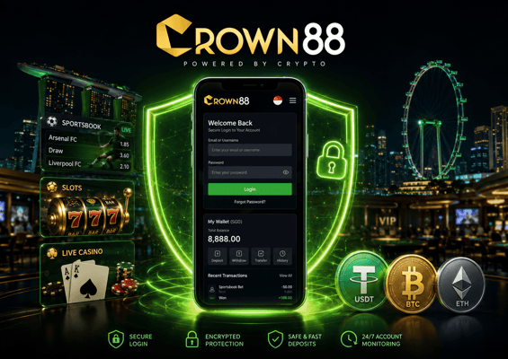 security guaranteed on crown88 safe sports betting and online casino