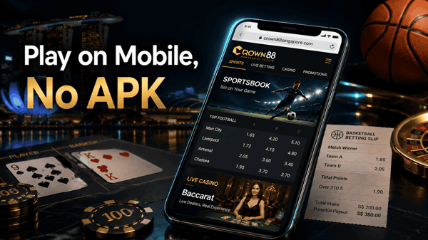 betting sports online on mobile with crown88