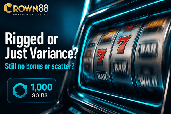 1000 spins with no bonus or scatter