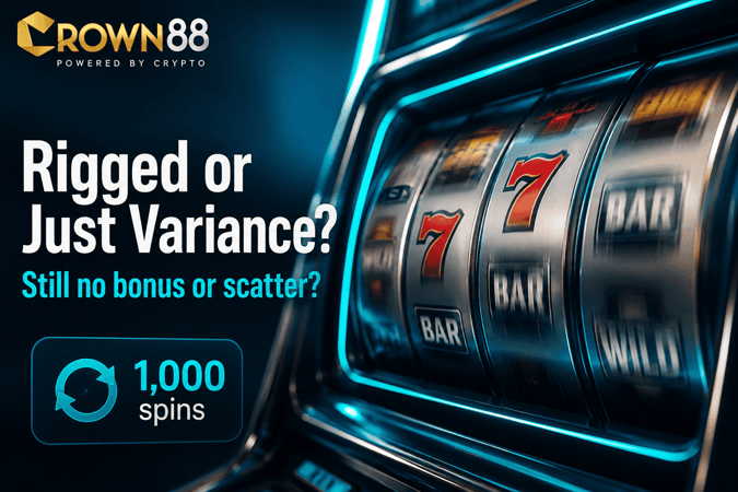 1000 spins with no bonus or scatter